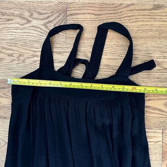 Carly Jean Black Gauze Tie Back Maxi Dress (Size S) - Picture 6 of 7